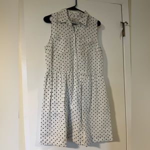 Polka dot shirt dress